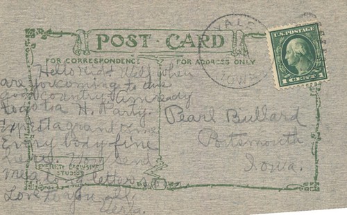 Tarjeta postal exclusiva de Everett de My Dear Old Friend Greetings estilo artesanal 1913 - Imagen 2 de 2