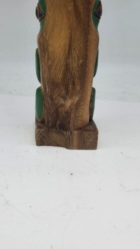 Totem Haida costa nord-occidentale 20" intaglio grande intaglio bellissimo - Foto 10 di 18