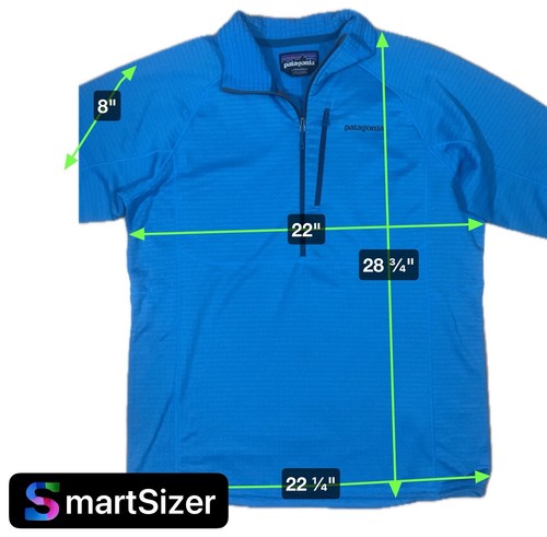 Patagonia Regulator R1 Tech Face 1/2 Zip Pullover Blue Men’s Size LARGE - Picture 5 of 7