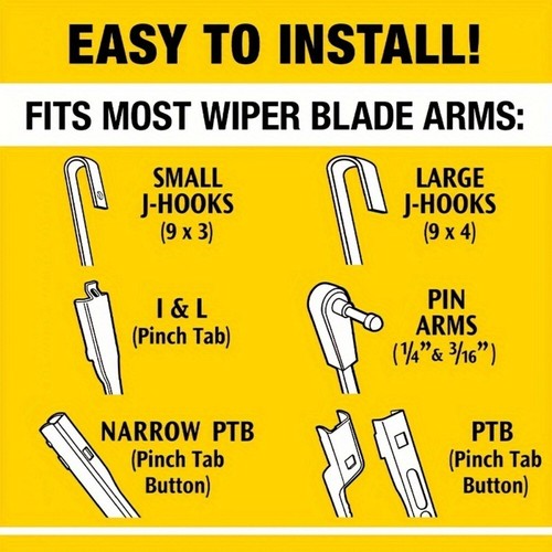 26-Inch 2-in-1 Windshield Wiper Blades with Rain-X Water Repellency - Picture 4 of 5