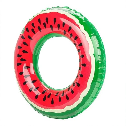 Watermelon Pattern Swimming Ring for Adult Kids Inflatable Mattress Pool Party - Picture 2 of 3