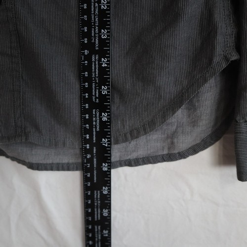AX Armani Exchange Shirt Mens XS Casual Flap Pocket Button Up Gray Long Sleeve - Picture 5 of 7