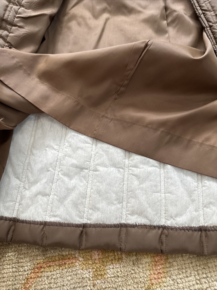 Vtg Mar Fay Womens Small Quilted Belted 