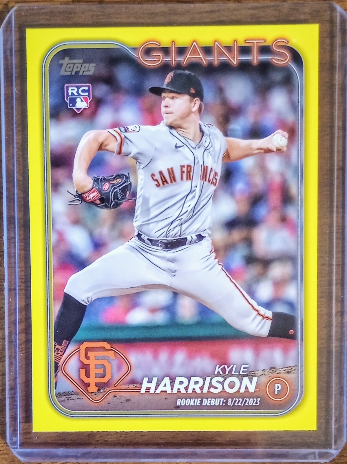 Kyle Harrison 2024 Topps Update Series US83 Yellow Parallel Rookie Card RC