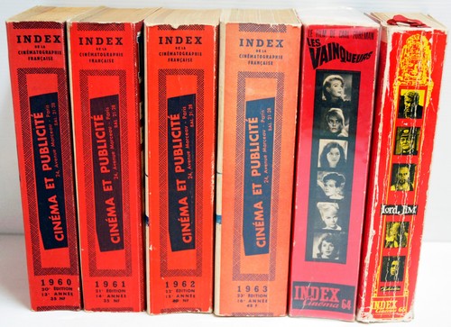 INDEX de la CINEMATOGRAPHIE Fr. -1947 à 1965 - TBE - RARE car série complète - Imagen 3 de 6