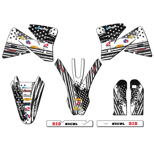 2001-2002 EXC MERICA Grey Senge Graphics Kit Compatible with KTM - Picture 1 of 10