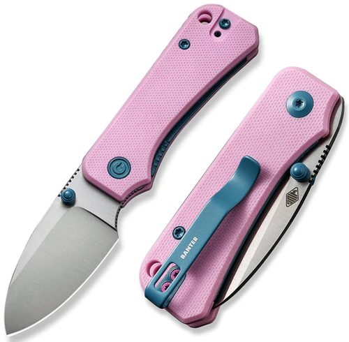 Civivi Baby Banter Folding Knife 3.13" Nitro V Steel Pink G10 Handle - Picture 1 of 7