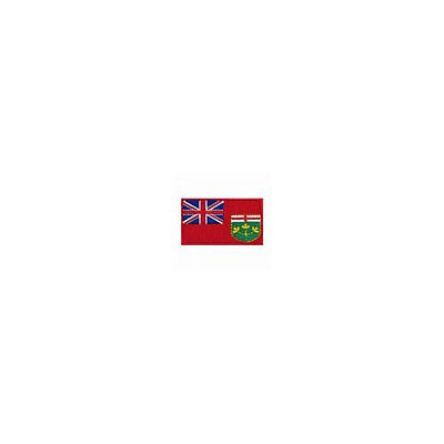 ONTARIO Shield Shape With Black Trim Flag Iron-On PATCH CREST BADGE..New