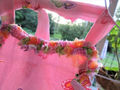 Handmade Girls Happy Garden Sundress Dress with short over jacket size 5 - 7 app - Picture 4 of 9