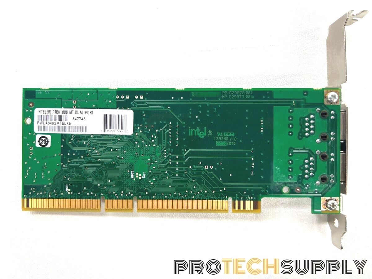 Intel PRO/1000 MT Dual Port Server Adapter Card Intel PRO/1000 MT Dual Port Server Adapter Card