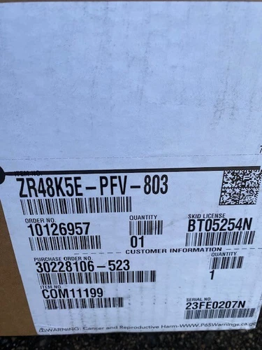Copeland Compressor ZR48K5E-PFV-803 (NEW)