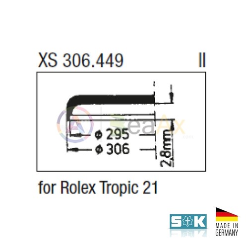 Vetro plastica esalite compatibile Rolex Tropic n° 21 Sternkreuz Made Germany - Picture 2 of 2