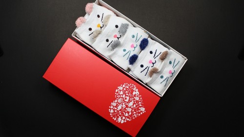 Super Cute Women/Girl's Cat Lovers With Hearts&Diamond Pattern Free Gifts Box - Picture 9 of 12