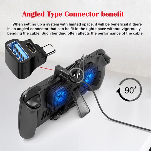Chenyang USB3.0 Type C 10Gbps Male to Dual A OTG & C Female Power Data Adapter - Picture 7 of 10