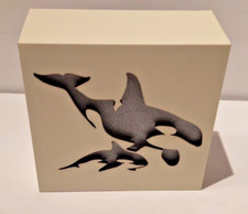 Orca Lightbox. Battery powered. Changing colours. NEW
