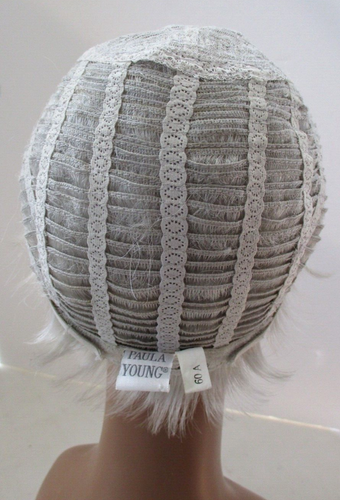 Peluca PAULA YOUNG Piixie Cabello Corto Blanco Sintético Nueva - Imagen 13 de 15