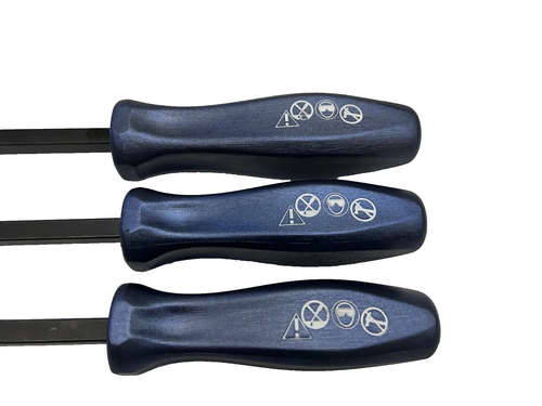 Snap-on Tools NEW CSA300AMB Power Blue Hard Handle Rigid Carbon Scraper Set USA - Picture 6 of 6