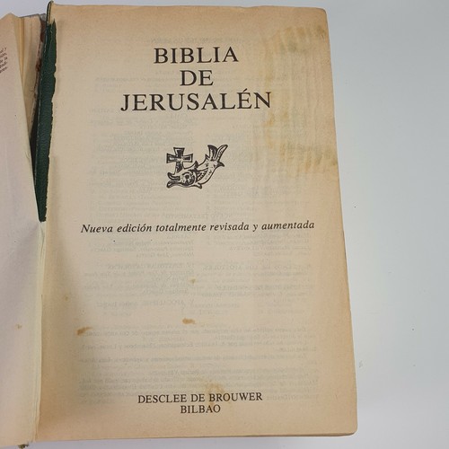 Vintage Religious Book 1981 Biblia de Jerusalen in Spanish - Green Covers - Imagen 8 de 12