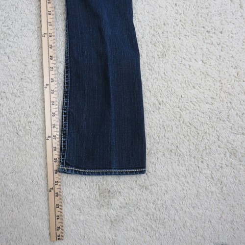 Silver Jeans Womens Size 25x33 Blue Denim Tapered Legs Thick Stitch Western - Picture 7 of 14