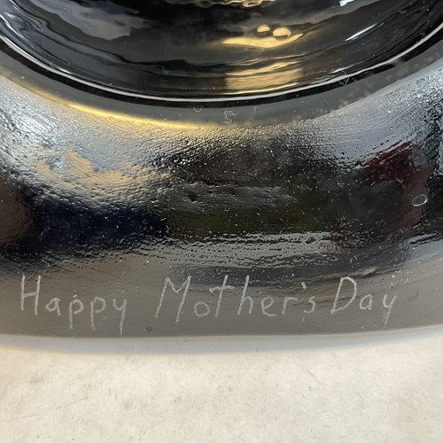 Platillo volador moderno firmado de vidrio de la era espacial firmado FUZ 99 Aventurine - Imagen 7 de 12