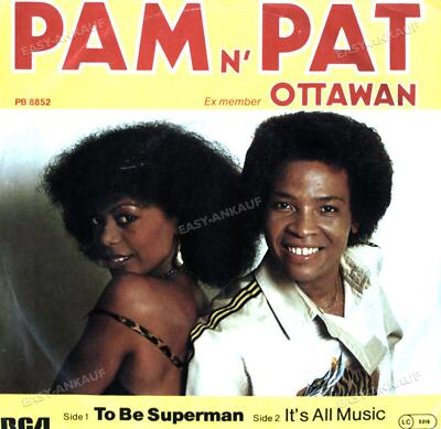 Pam N' Pat - To Be Superman / It's All Music 7in 1981 (VG+/VG+) '