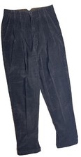 Lands  End Direct Merchants Women  s Blacks Corduroy Cotton Cuffed Pants Size 12