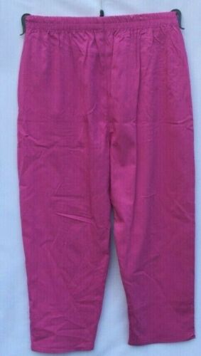 Ladies Women Cropped Trousers Stretchy Summer Cotton Capri Plus Size 10 to 24 - Picture 28 of 48