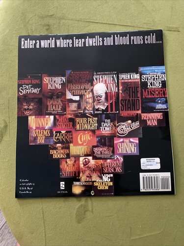 STEPHEN KING year of fear 1993 Calendar GreatCond.! Collectors Item