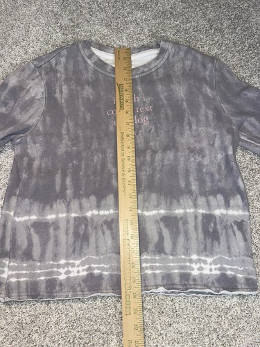 Abercrombie Kids Girls Sweatshirt I Wish I Could Text My Dog Sz 11/12 - Picture 3 of 7