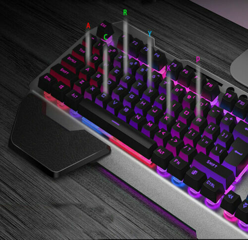 UK Wireless Gaming Keyboard and Gaming Mouse Set Rechargeable LED Backlit K680 - Picture 7 of 12