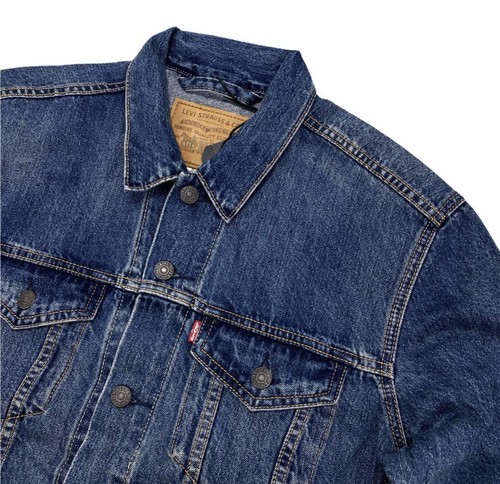 Levis Premium Classic Denim Trucker Jacket “Mayze” Tencel  Men’s SZ 2XL New!!! - Picture 4 of 8