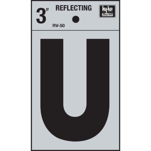 Hy-Ko 3" Reflective Vinyl Letter Number Self-Adhesive Weather-Resistant - Picture 40 of 55