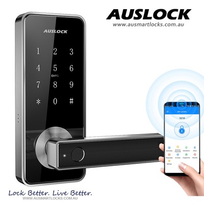 Simplified Wifi Bluetooth App Access Fingerprint Smart Door Lock
