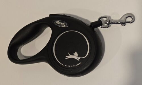 FLEXI Classic Cord Retractable Dog Leash for Extra Small - 10 ft, Black