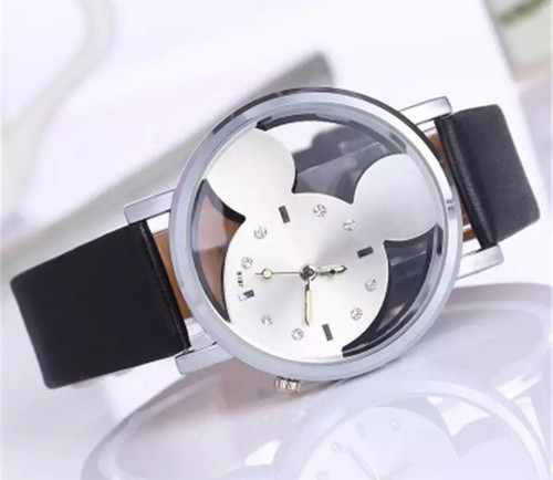 Mickey Mouse watch Women new black quartz - Picture 2 of 7