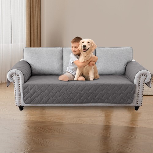 Juego de 3 fundas acolchadas para sofá funda impermeable sofá mascota niños alfombrilla protectora - Imagen 19 de 102