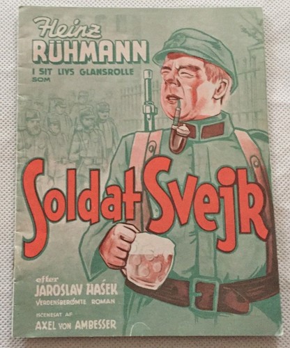 Der brave Soldat Schwejk Heinz Rühmann Ernst Stankovsi 1960 Danish Movie Program - Picture 1 of 7