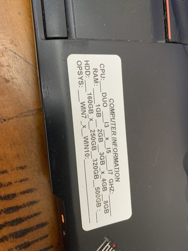 ibm thinkpad l412 i5 laptop 4gb/250gb/win10 laptop (c1) - Picture 3 of 4