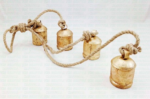 Campanelle mucca Lucky Harmony vintage fatte a mano rustica natalizia da appendere decorazione casa - Foto 2 di 9