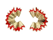 Coloured Pencils Abrasion Studs Earrings Miniblings Spitzer Chips School Wood