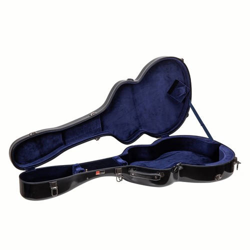 Crossrock Fiberglass Eletric Guitar Case fits Gibson L5, Epiphone Broadway - Picture 13 of 22