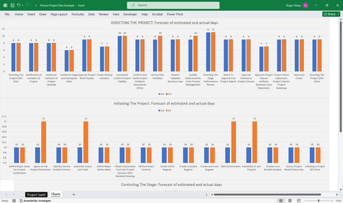 Projektmanagement Vorlagen, Projektplaner & Gantt-Diagramm, Excel, PowerPoint - Bild 4 von 24