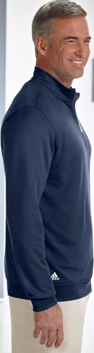 Adidas Golf Herren Climalite Marine Langarm Half-Zip Pullover Oberteil NEU Large A190 - Bild 4 von 6