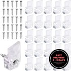 25 colgadores de espejo para pared, clips de soporte para espejo