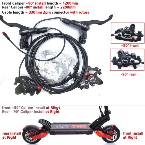 Fahrrad Elektroroller Power Off Control Öl Hydraulische Scheibenbremse Bremssattel - Bild 39 von 48