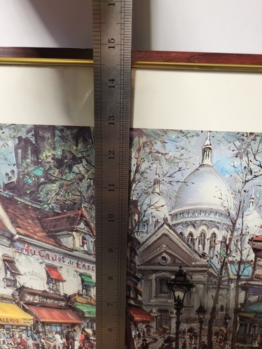 4 Vintage Jacques Chardon Signed Prints Framed Paris 1970's Prints 15"x18" UK - Picture 17 of 19