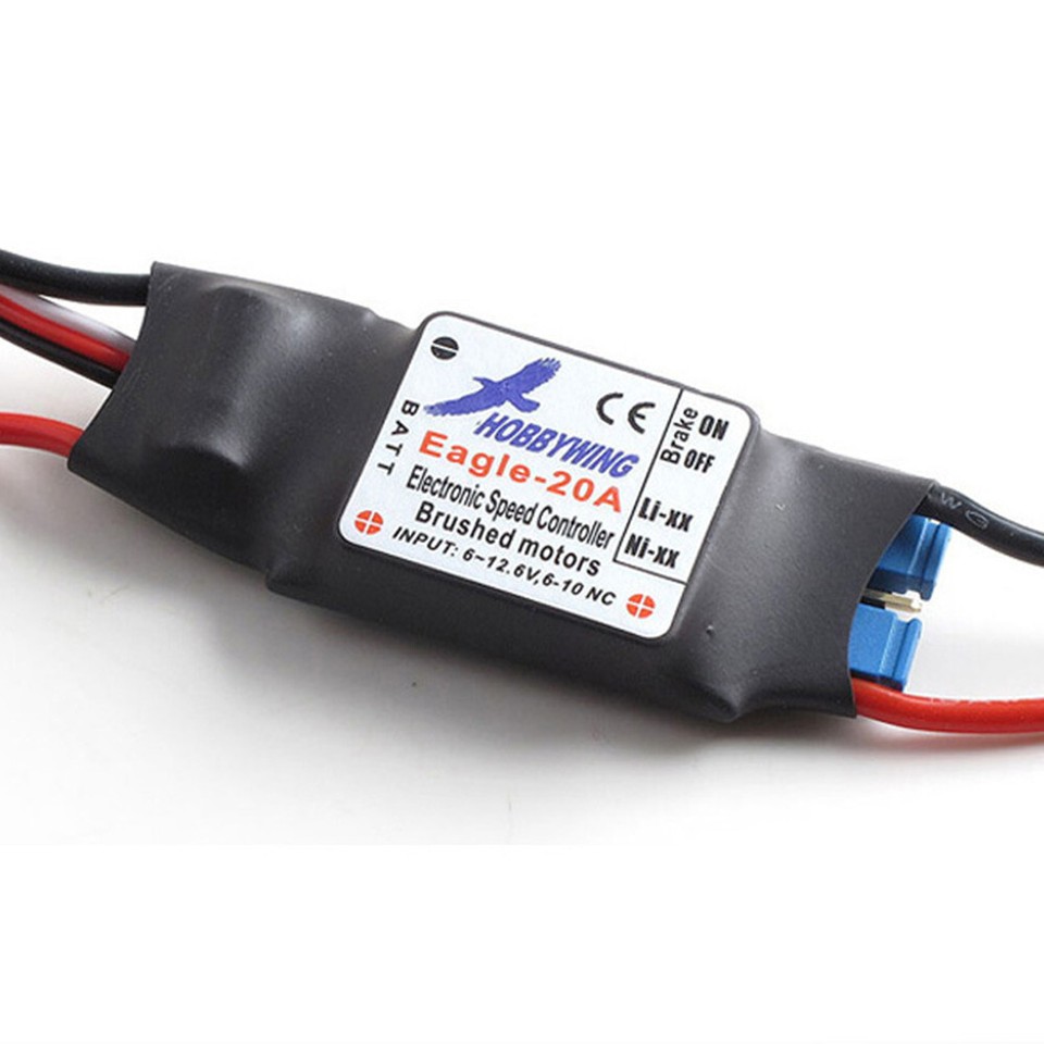 RC Airplane Plane Brushed Motor ESC for Hobbywing Eagle 20A Overheat
