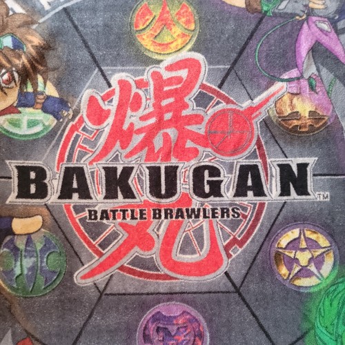 Bakugan Battle Brawlers Print Fleece Throw 2009 Blanket 48x54 Sega Spin Masters - Picture 2 of 8
