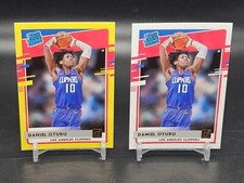 (2) 2020-21 Donruss Rated Rookie - Yellow & Base - Daniel Oturu - 217 - Clippers