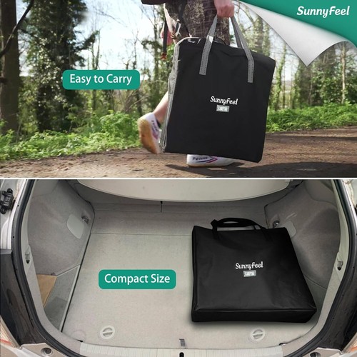 Camping Directors Chair, Heavy Duty,Oversized Portable Folding Chair with Sid... - Picture 6 of 8